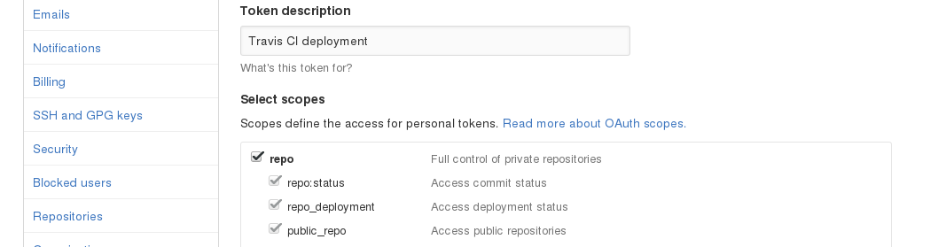 Créer un token GitHub pour push automatique